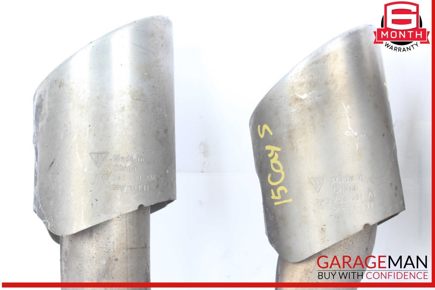 15-18 Porsche Cayenne 958 Exhaust Tail Pipe Set of 4 OEM