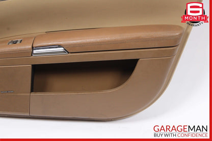 07-09 Mercedes W221 S550 Front Right Side Complete Interior Door Panel Brown OEM