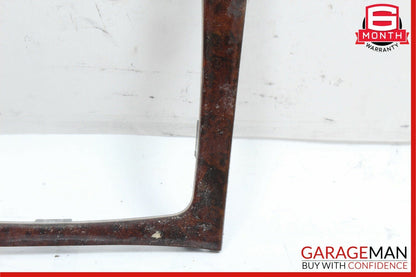 08-15 Mercedes W204 C300 C63 AMG Center Console Gear Shift Trim Bezel Cover Wood
