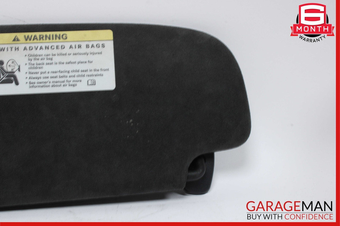 07-14 Mercedes CL550 S63 AMG Front Right Sun Visor Shade Sunvisor Suede Black