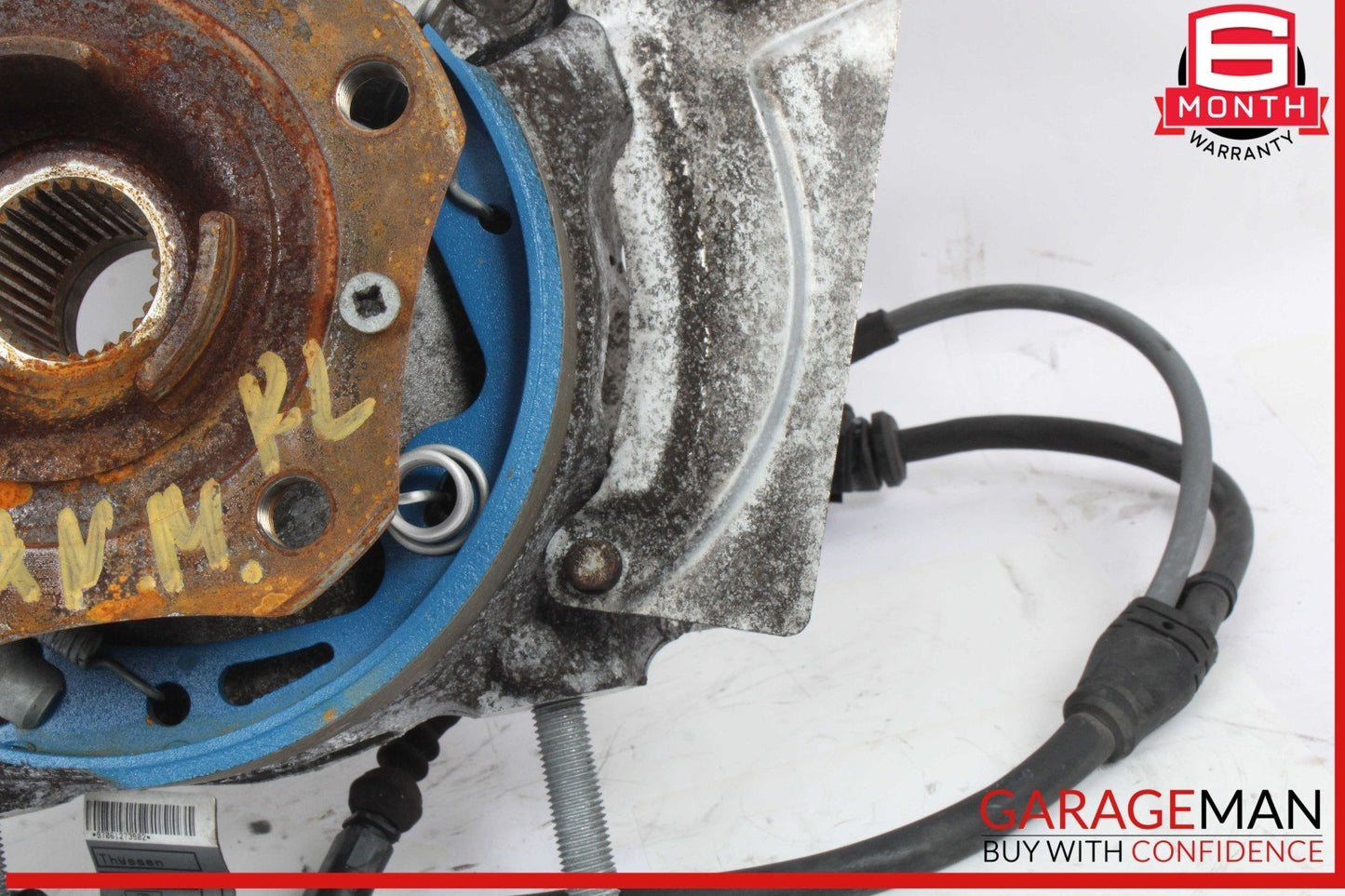 14-16 Porsche Panamera 970 E-Hybrid Rear Left Side Spindle Knuckle Wheel Hub OEM