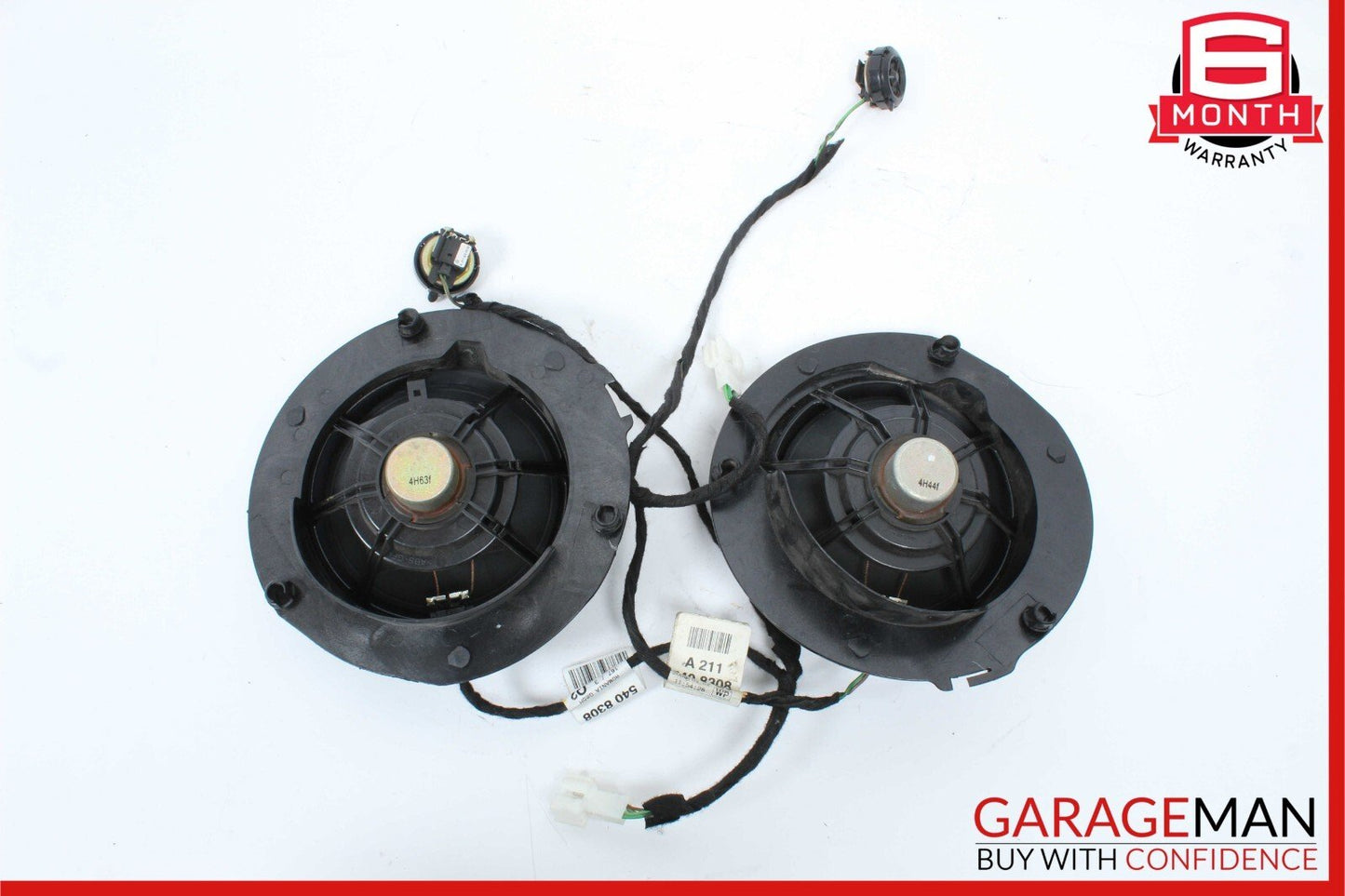 03-06 Mercedes W211 E320 Front & Rear Right Side Door Speaker Speakers Set OEM