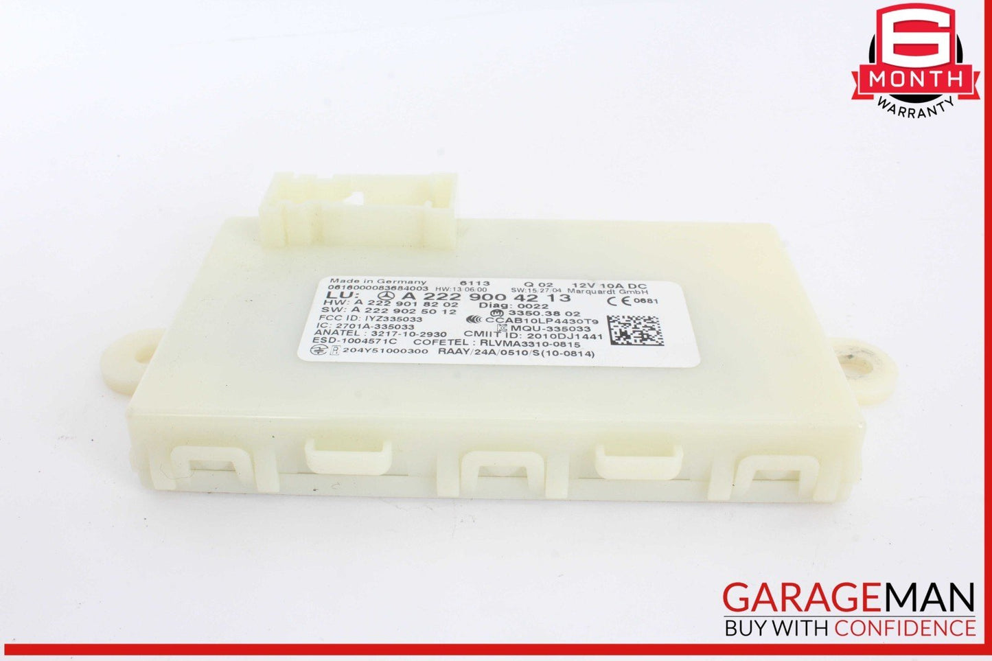 14-19 Mercedes W205 C300 S600 GLC350 S550 Keyless Go Entry Control Module OEM