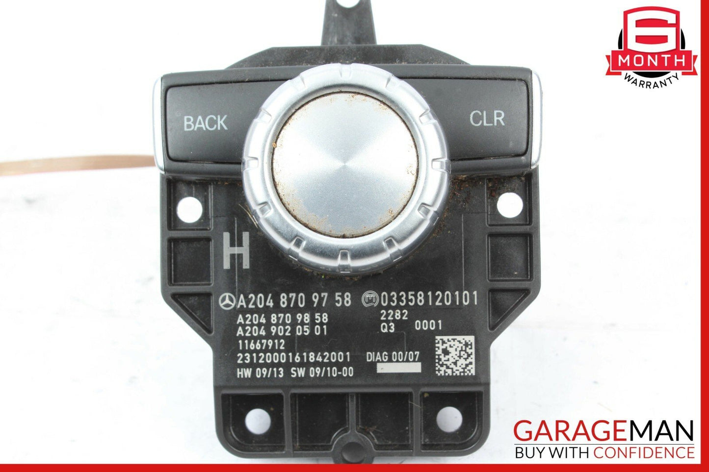 12-15 Mercedes C300 E400 GLK350 Console Head Unit Controller Knob Multi Switch