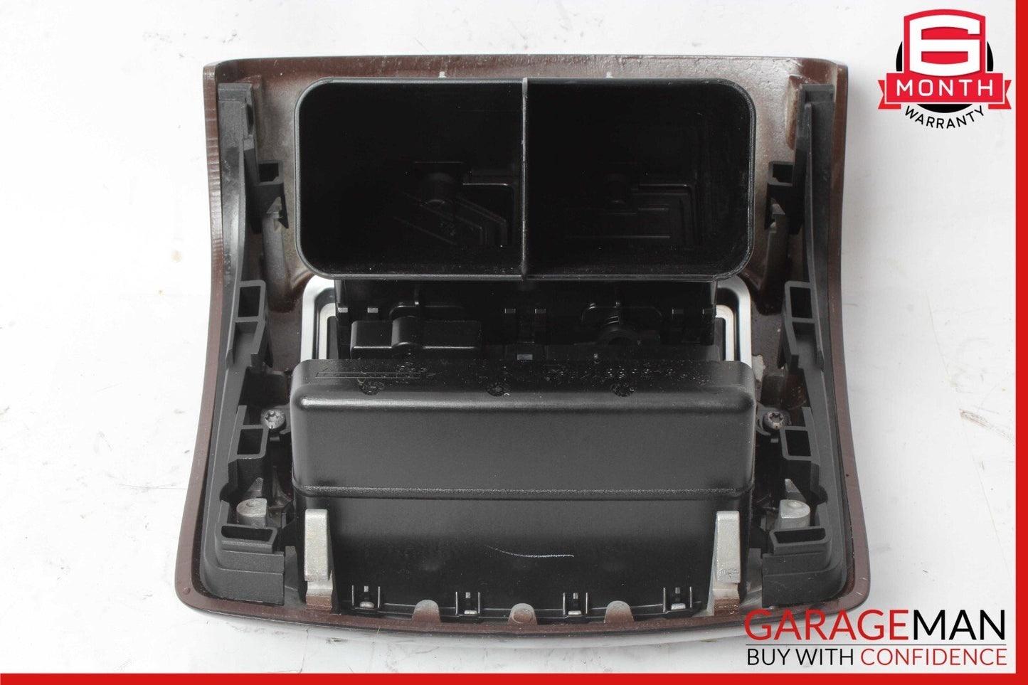 07-13 Mercedes W221 S550 S63 Rear Center Console AC A/C Air Vent Trim Wood