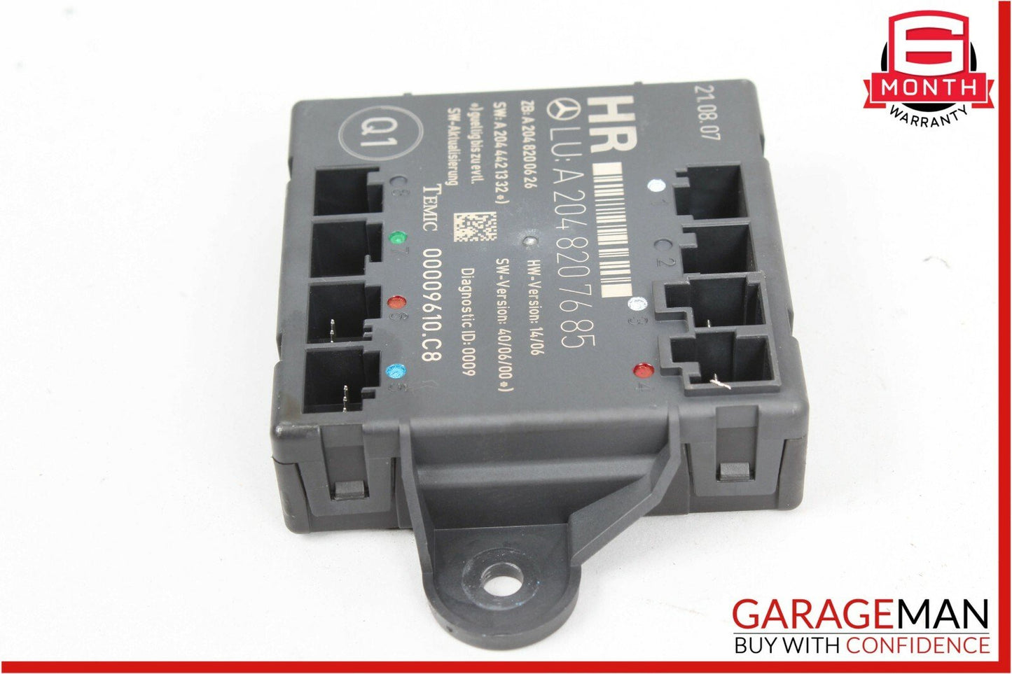 08-11 Mercedes W204 C300 C250 Rear Right Passenger Side Door Control Module OEM