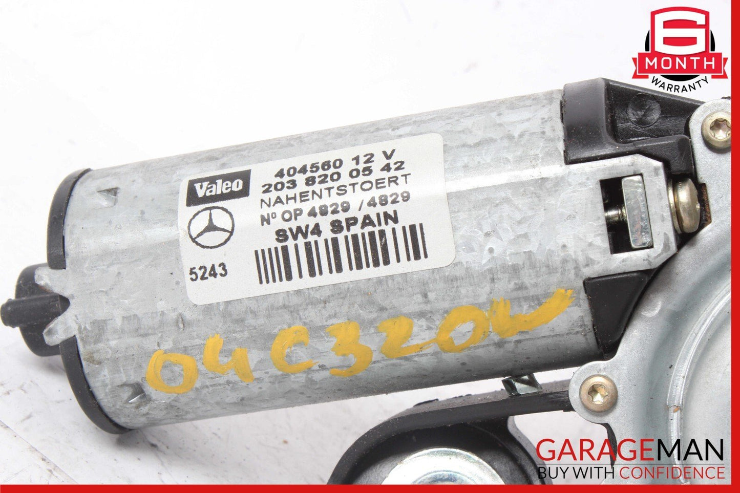 02-05 Mercedes W203 C320 C240 Wagon Rear Windshield Wiper Motor 2038200542 OEM