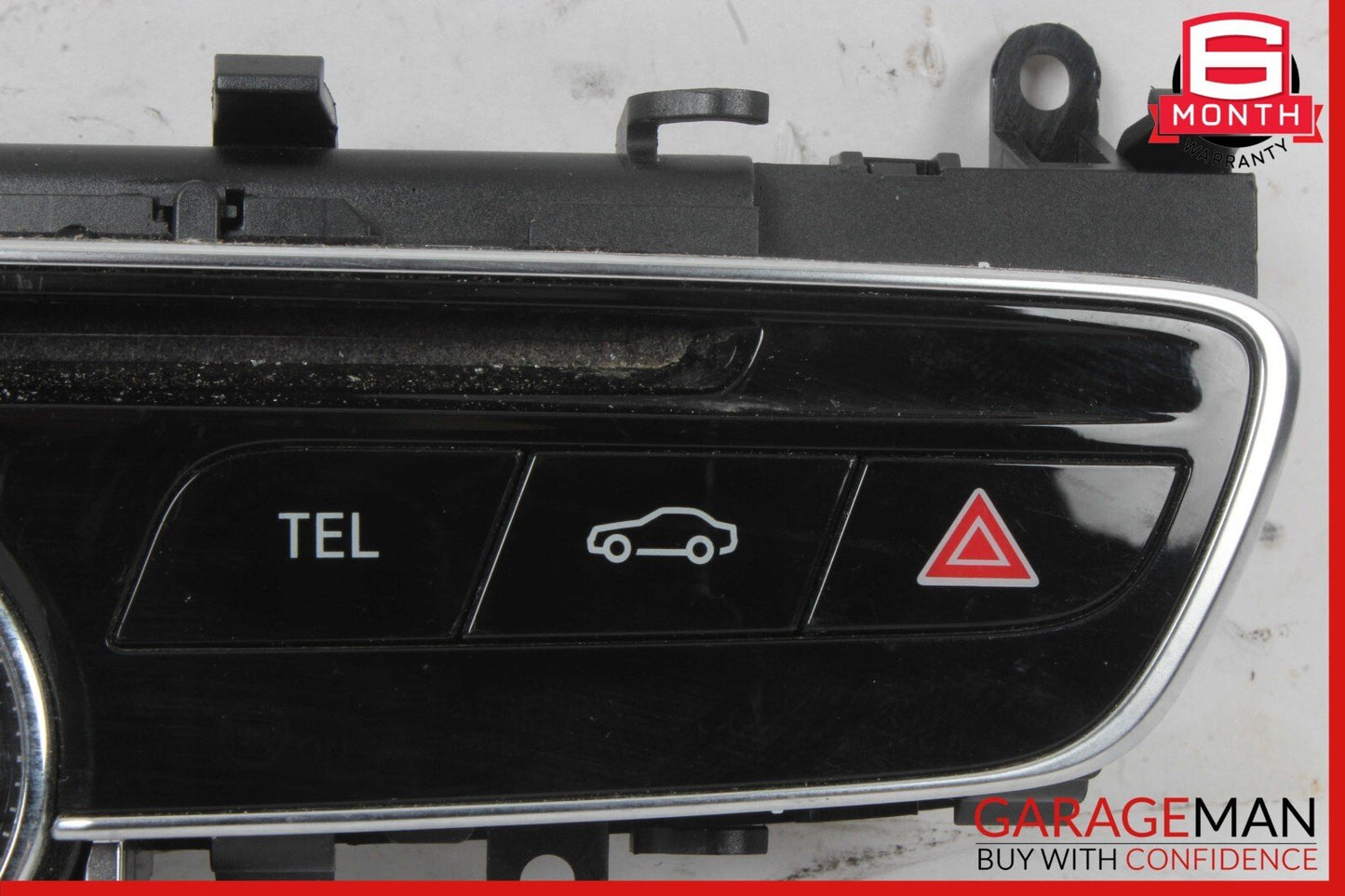 15-18 Mercedes W205 C300 C400 Center Dashboard Hazard Control Switch w/ Clock