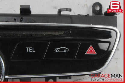 15-18 Mercedes W205 C300 C400 Center Dashboard Hazard Control Switch w/ Clock
