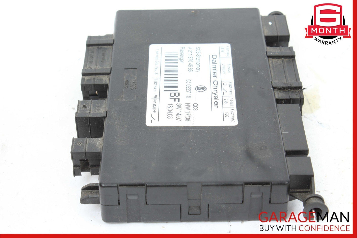 03-11 Mercedes W164 ML550 E350 AMG GL450 Front Right Side Seat Control Module