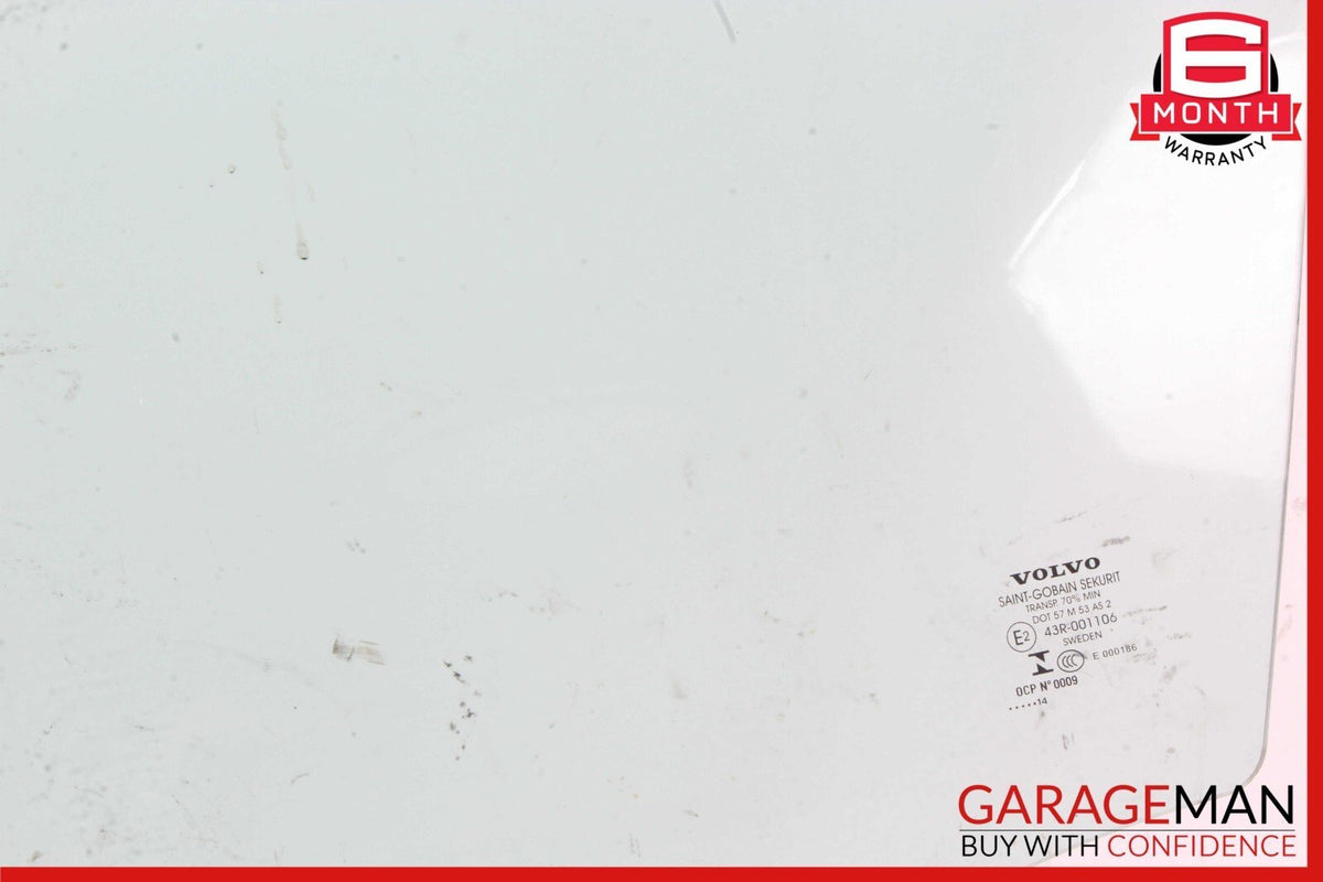 11-18 Volvo S60 V60 Front Left Driver Side Door Window Glass 31385412 OEM