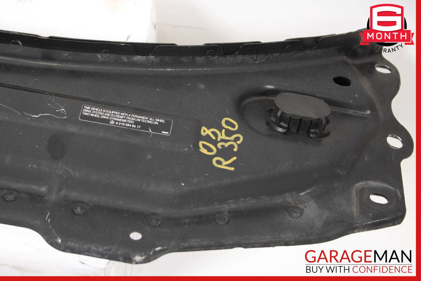06-10 Mercedes W251 R350 R500 Front Upper Radiator Core Support Tie Bracket Bar