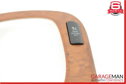 03-06 Mercedes W220 S430 S500 Center Console Shifter Bezel Trim Wood OEM