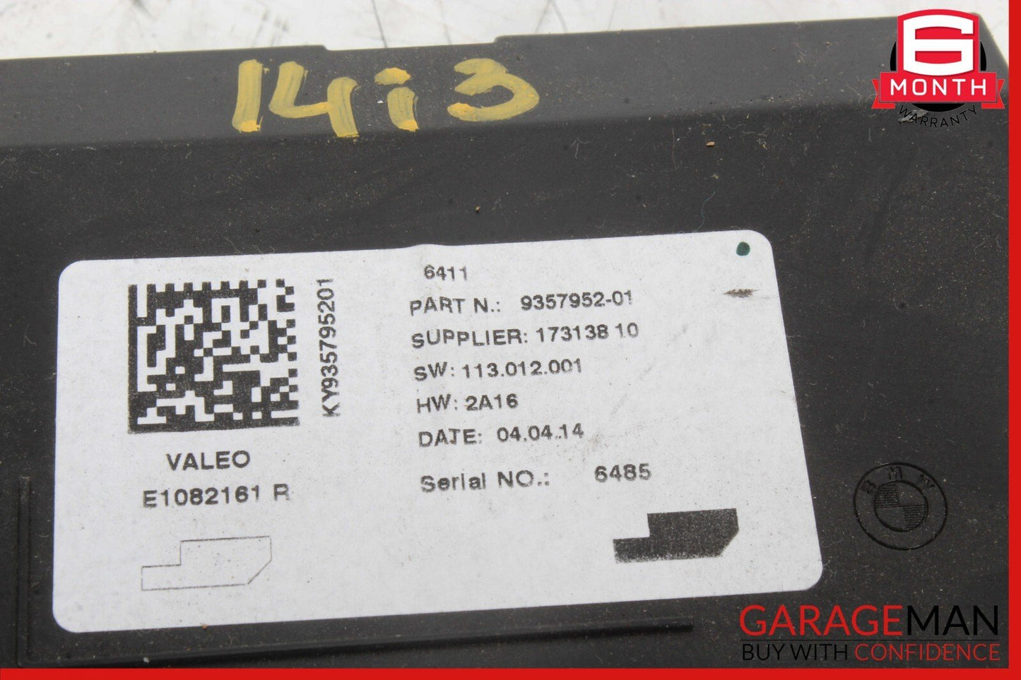 2014 BMW i3 I01 Hybrid Air Conditioning AC Climate Control Module OEM