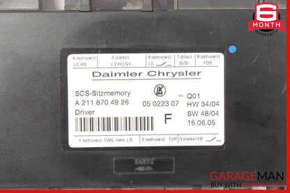 03-12 Mercedes W164 ML350 GL450 Front Left Side Seat Control Module Unit OEM