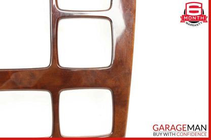 00-02 Mercedes W220 S430 S600 Radio Dash Wood Trim Bezel Panel Cover Wood OEM