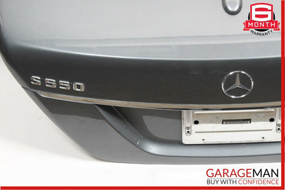 07-13 Mercedes W221 S550 S63 AMG Rear Trunk Lid Deck Shell Panel Cover Flintgray