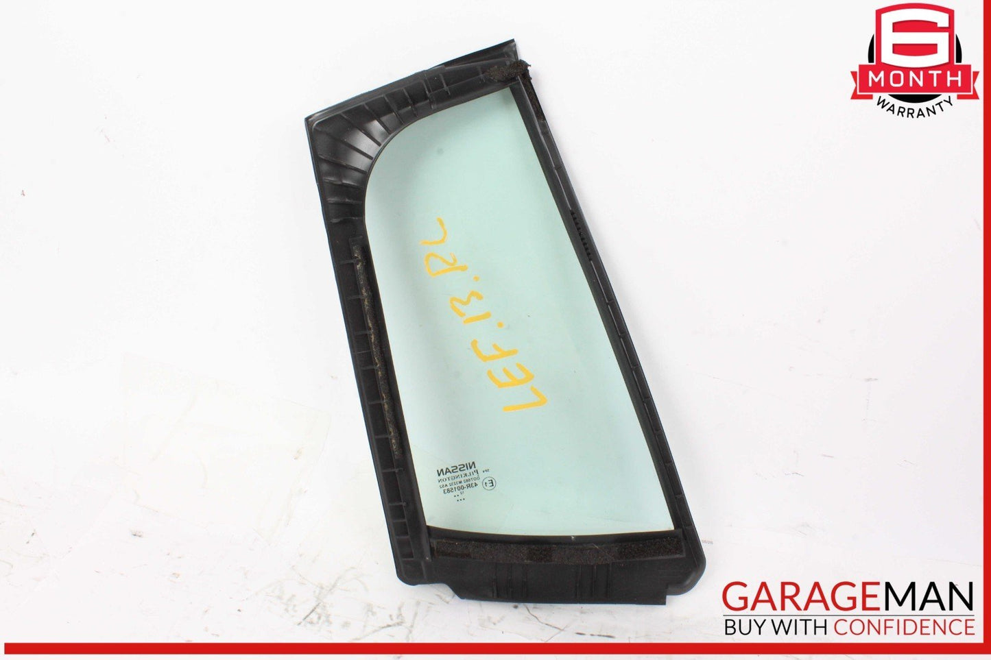 13-17 Nissan Leaf Rear Left Driver Side Door Vent Window Glass 43R001583 OEM