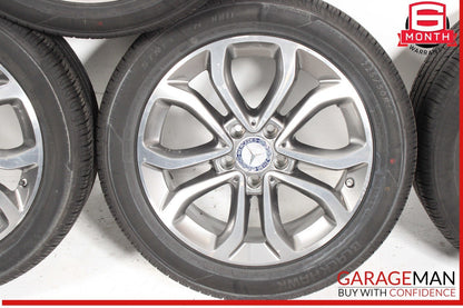 15-18 Mercedes W205 C300 Complete Wheel Tire Rim Set of 4 Pc 7Jx17H2 ET48.5 OEM