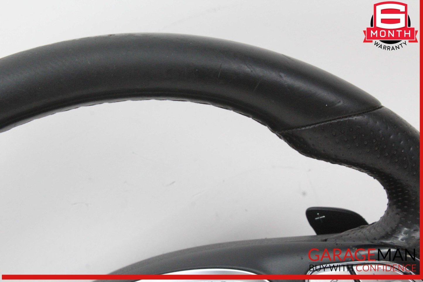 15-18 Mercedes W205 C300 GLC300 Steering Wheel Black w/ Paddle Shifters OEM