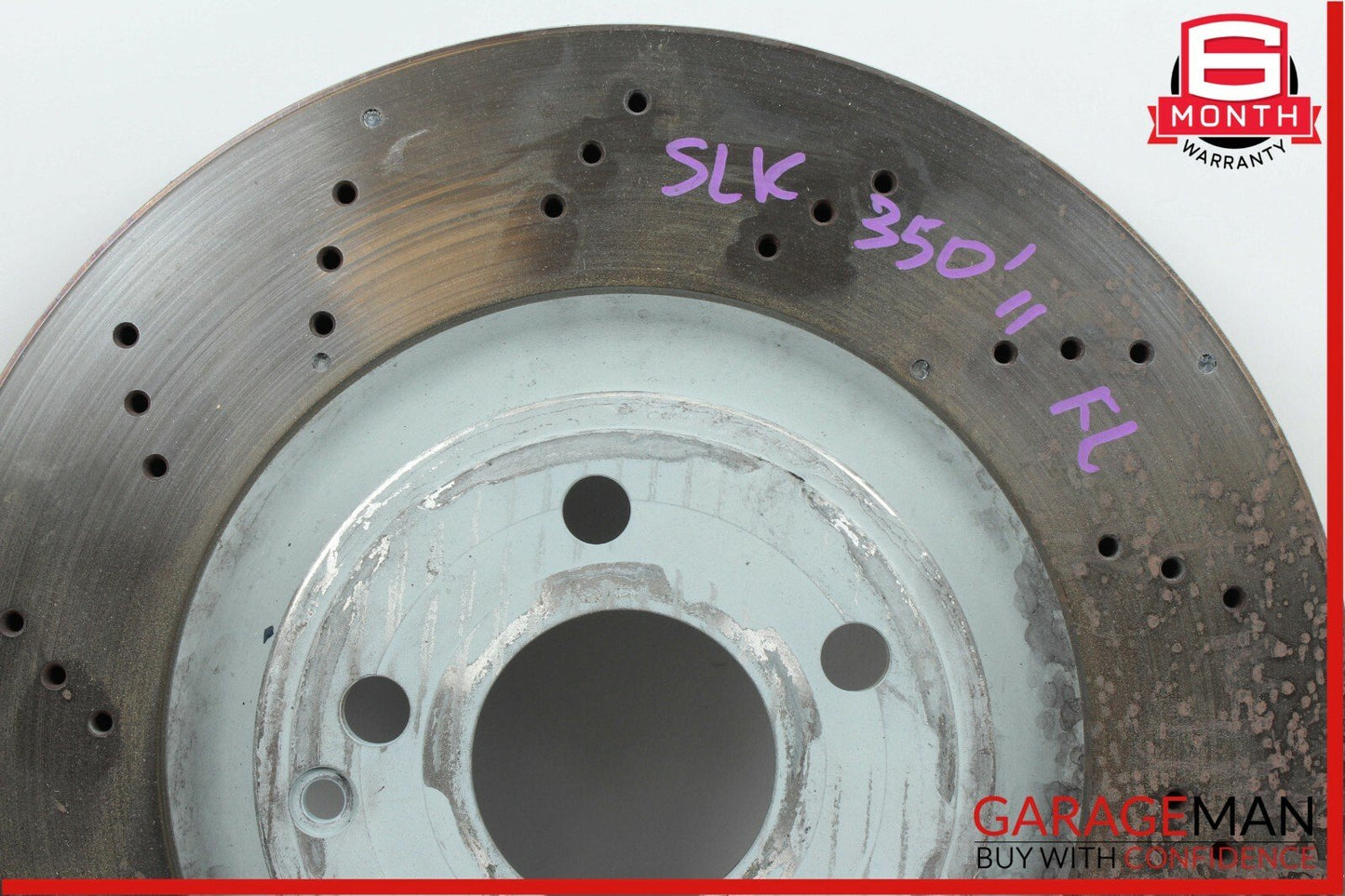 12-16 Mercedes R172 SLK350 Front Right & Left Side Brake Rotor Disc Set Drilled