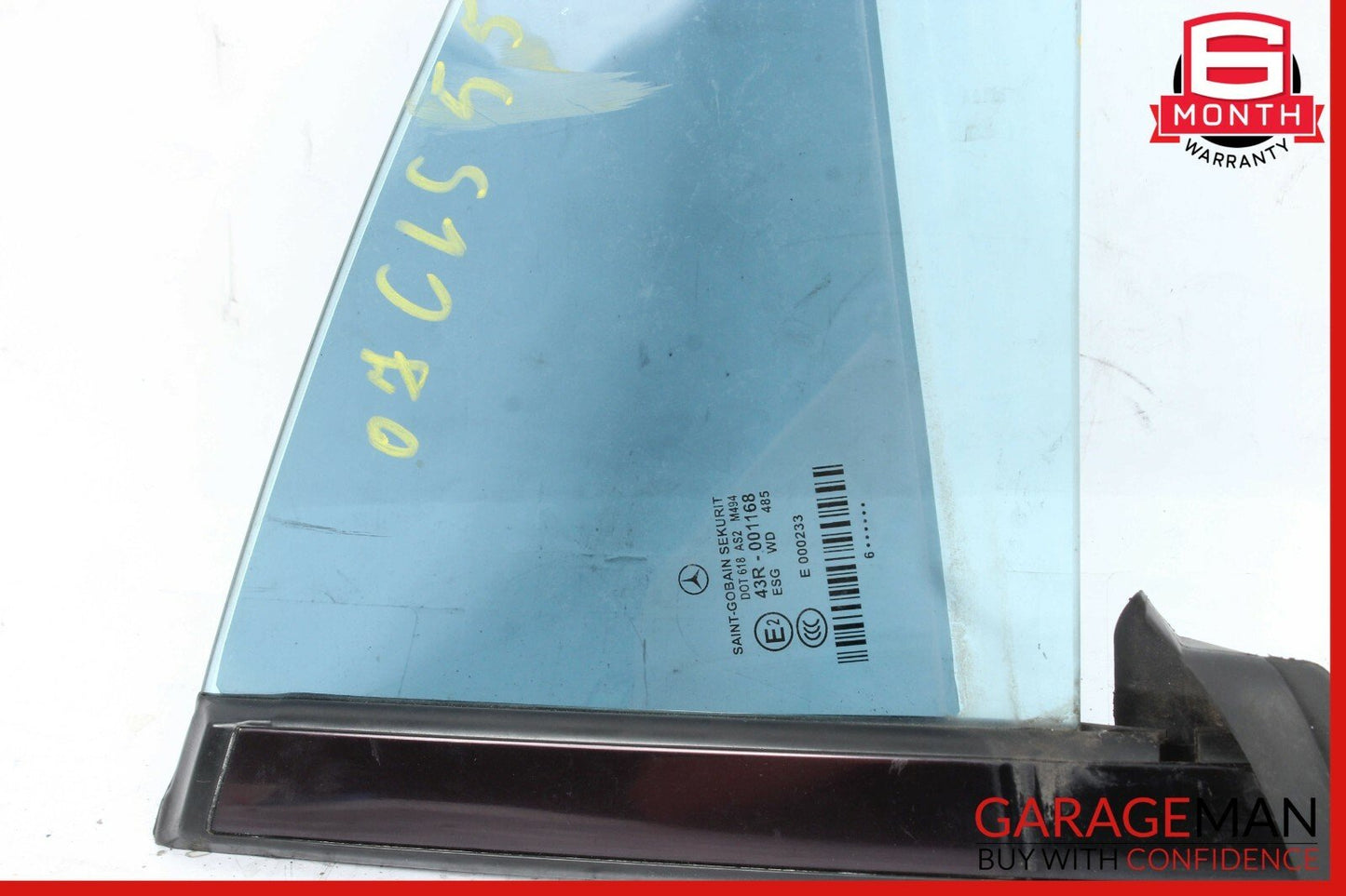 06-11 Mercedes W219 CLS500 CLS63 AMG Rear Left Quarter Door Window Glass OEM