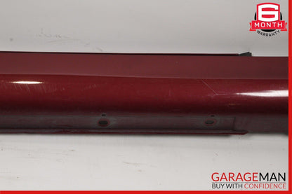 06-09 Mercedes W209 CLK350 CLK500 Coupe Left Side Rocker Molding Side Skirt Red