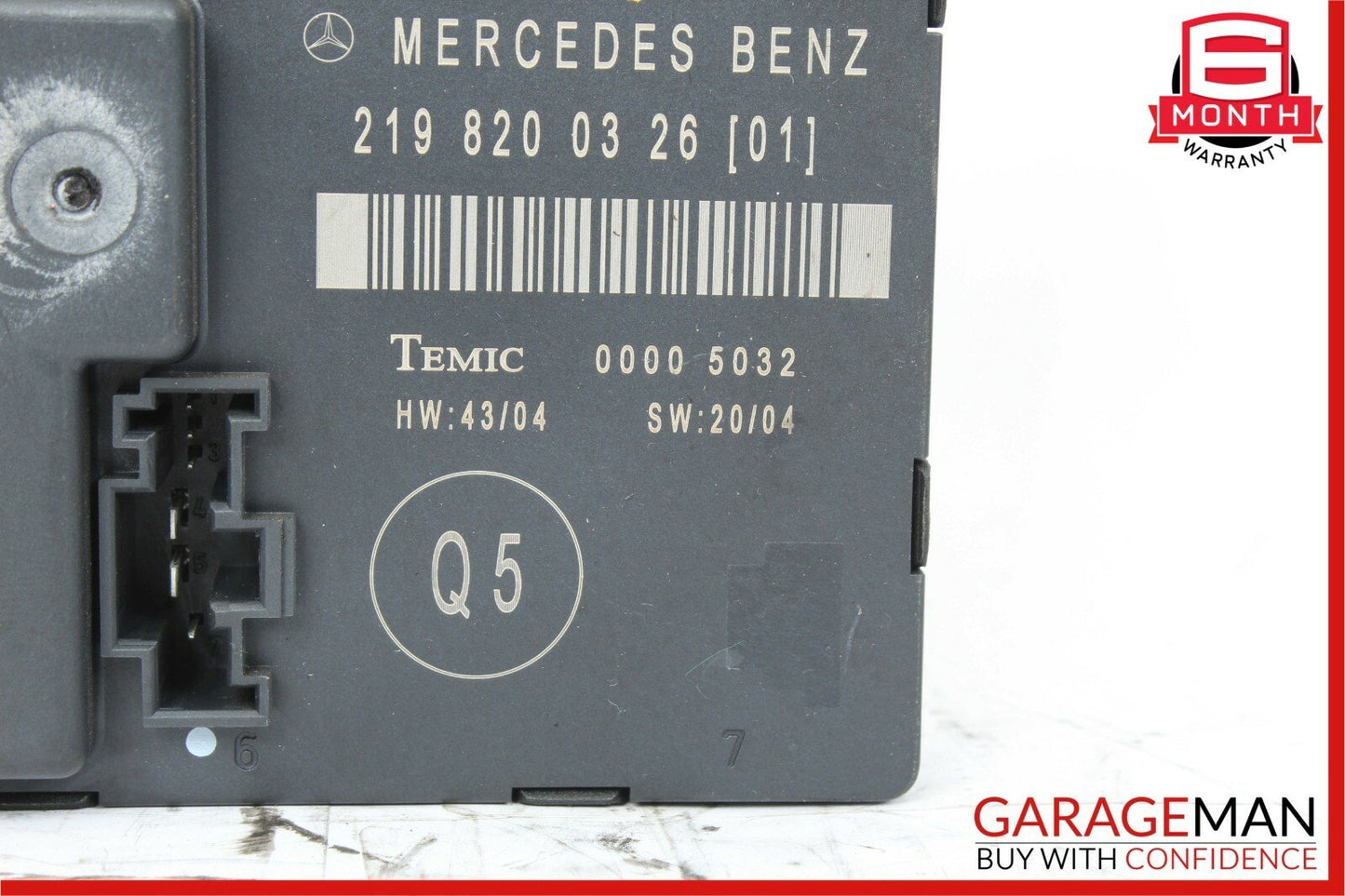 06-11 Mercedes W219 CLS500 CLS550 Rear Right Passenger Door Control Module OEM