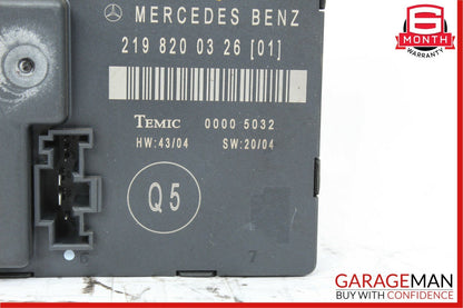 06-11 Mercedes W219 CLS500 CLS550 Rear Right Passenger Door Control Module OEM