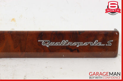03-12 M139 Maserati Quattroporte Front Right Passenger Side Dash Wood Trim