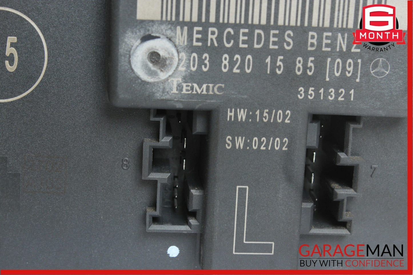 01-07 Mercedes W203 C230 C240 Front Left Driver Side Door Control Module OEM