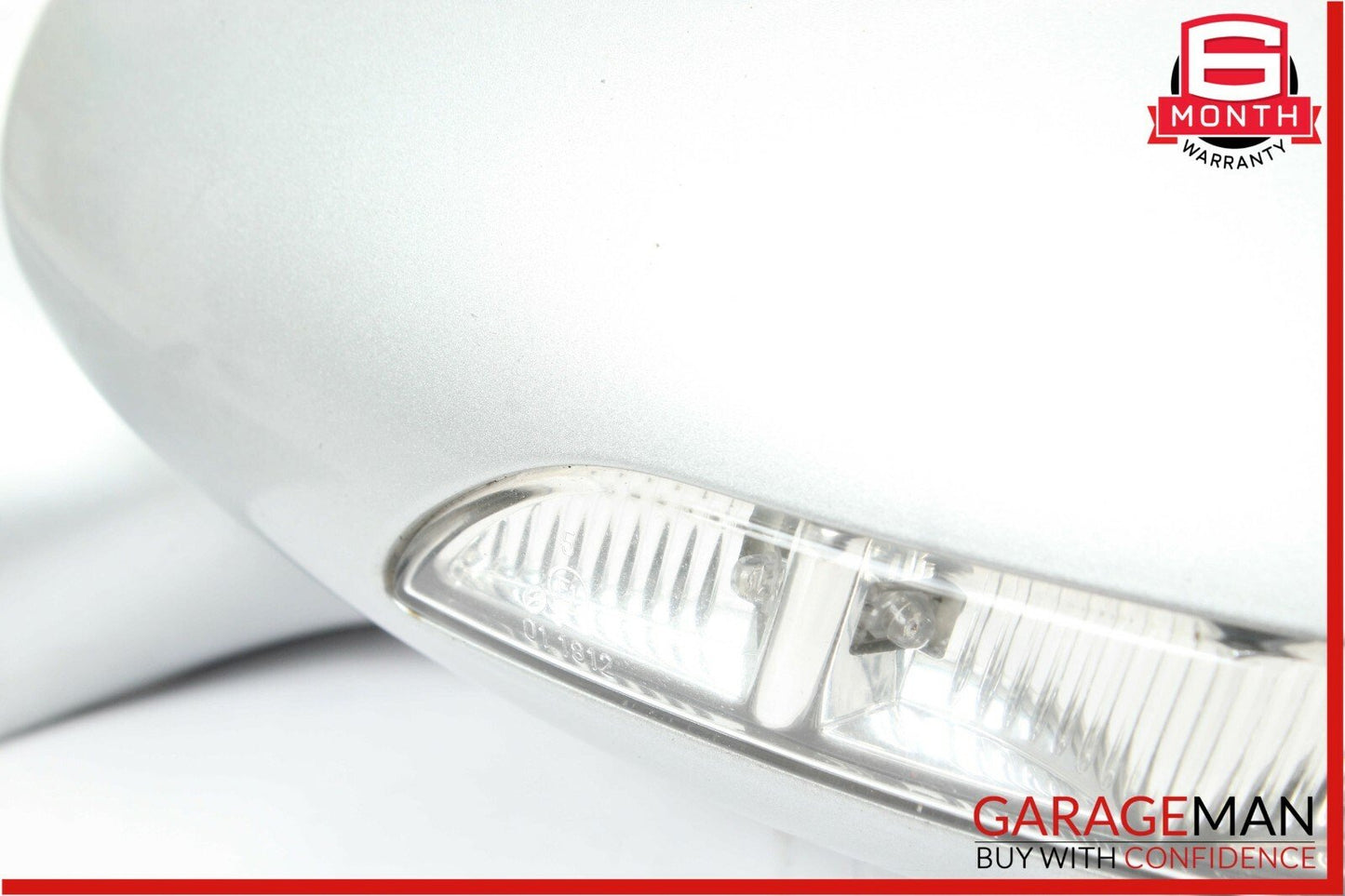 07-09 Mercedes W221 S550 S600 Front Left Side Mirror Door Rear View Silver