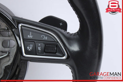 16-18 Audi A6 A7 Front Left Driver Side Steering Wheel Black 4G0419091BF OEM