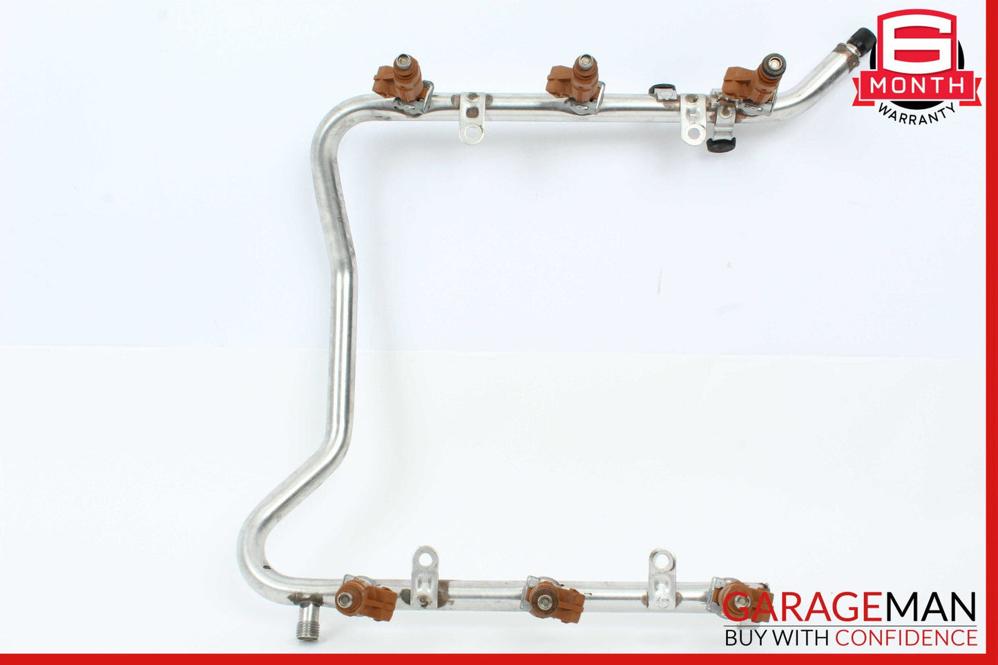 03-06 Mercedes W163 ML350 S350 Fuel Injection Rail Line w/ Injectors OEM