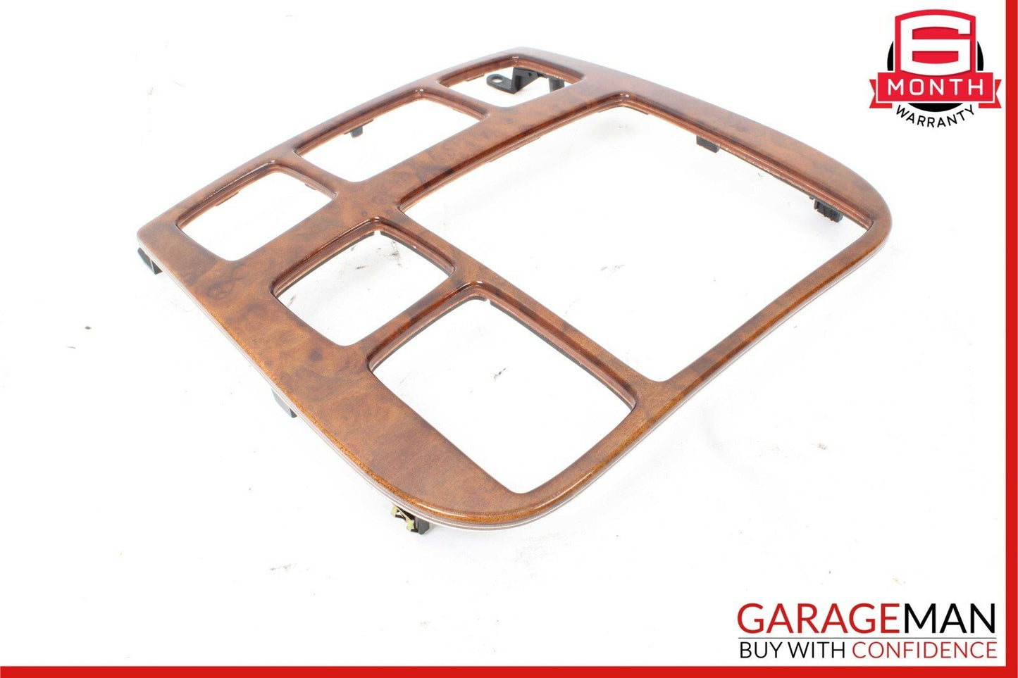 00-02 Mercedes W220 S500 S55 AMG Dashboard Radio Trim Panel Cover Bezel Wood OEM