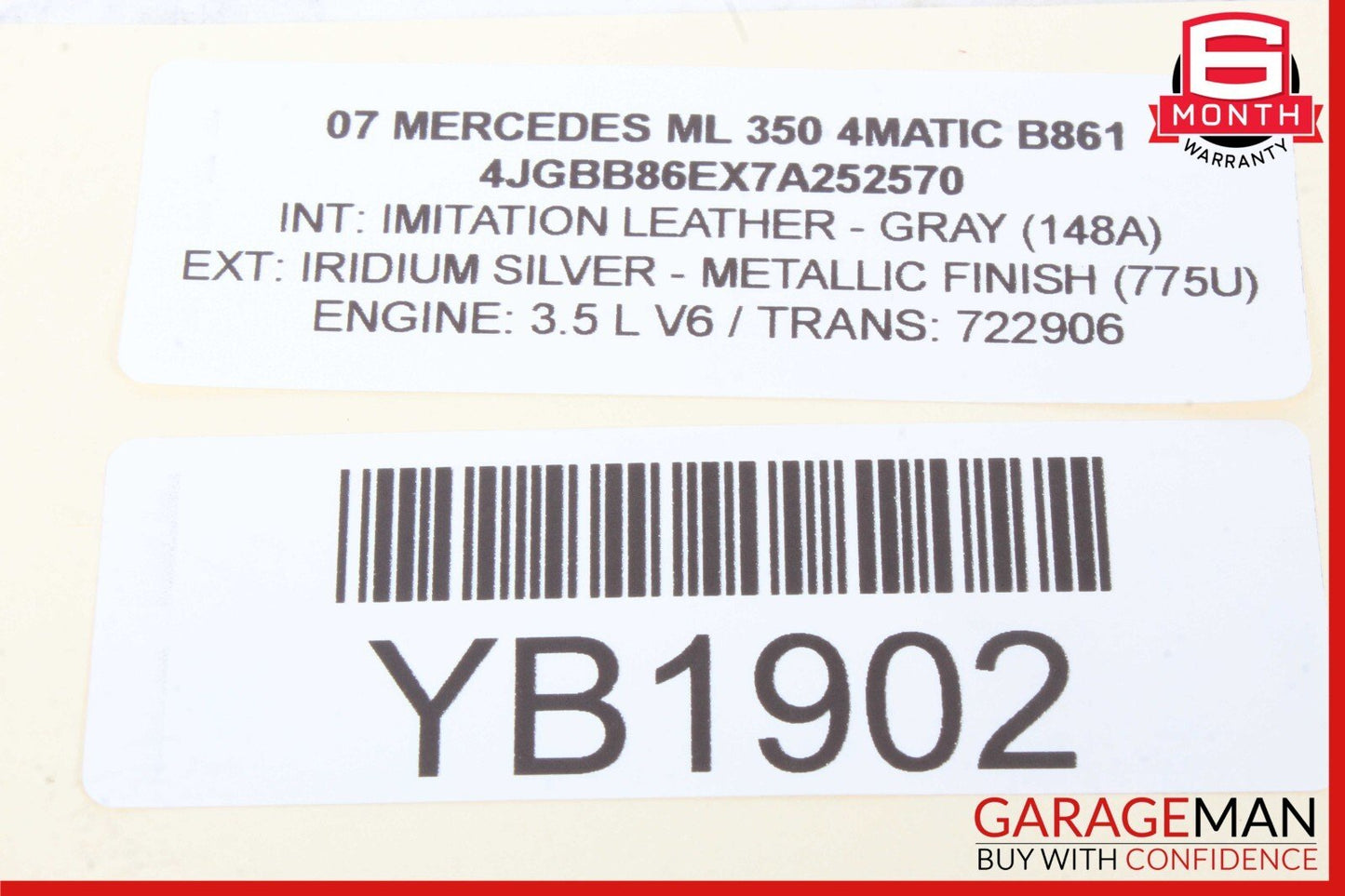 06-12 Mercedes W164 ML350 TPMS Tire Pressure Control 1645403762 OEM