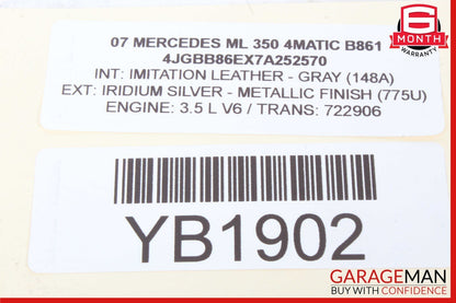06-12 Mercedes W164 ML350 TPMS Tire Pressure Control 1645403762 OEM