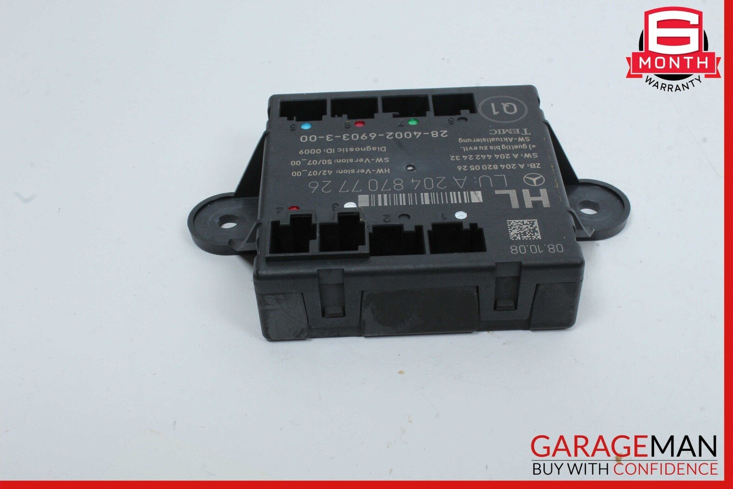 09-12 Mercedes X204 GLK350 4MATIC Rear Left Side Door Control Module Unit OEM
