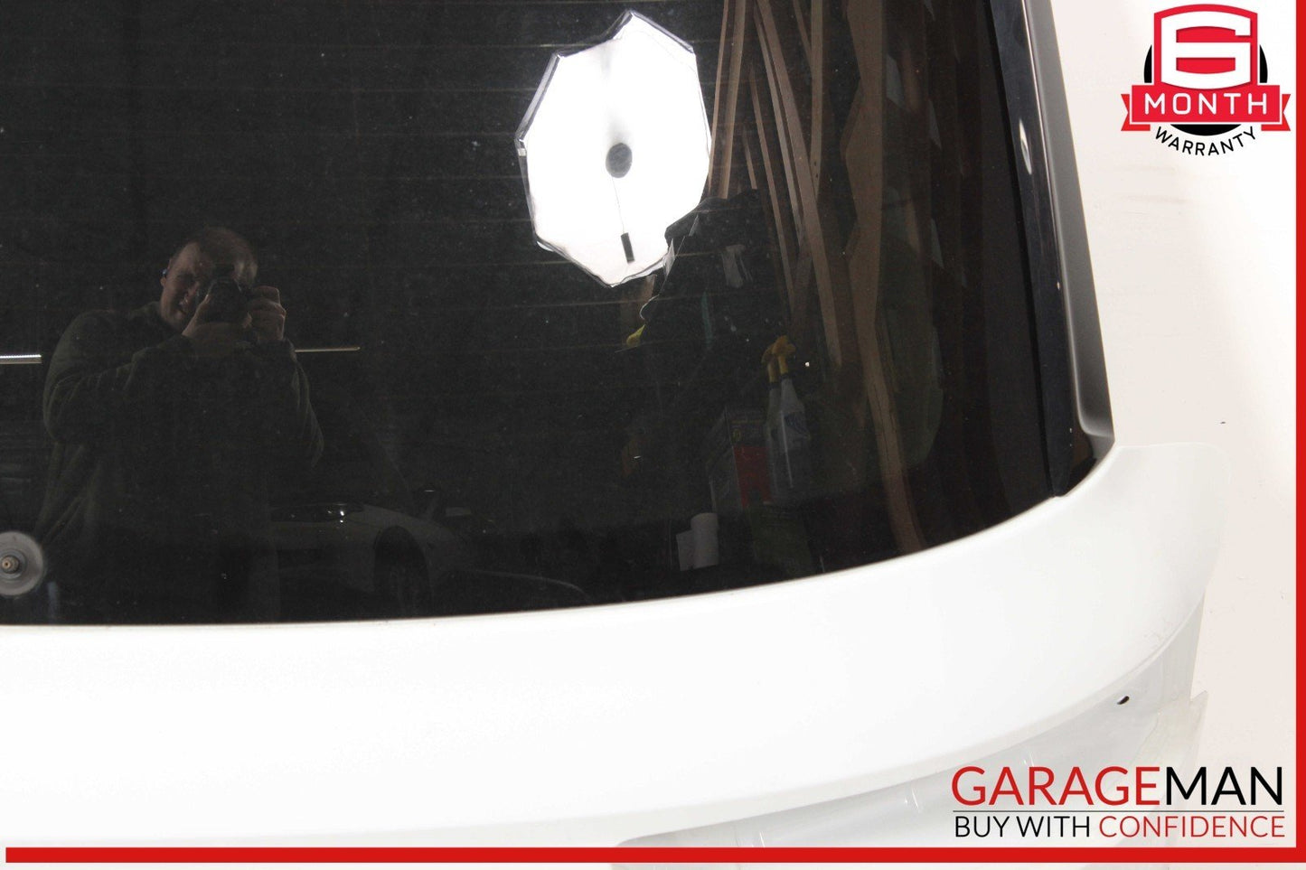 17-19 Audi Q7 Trunk Lid Liftgate Tailgate Hatch Shell White OEM