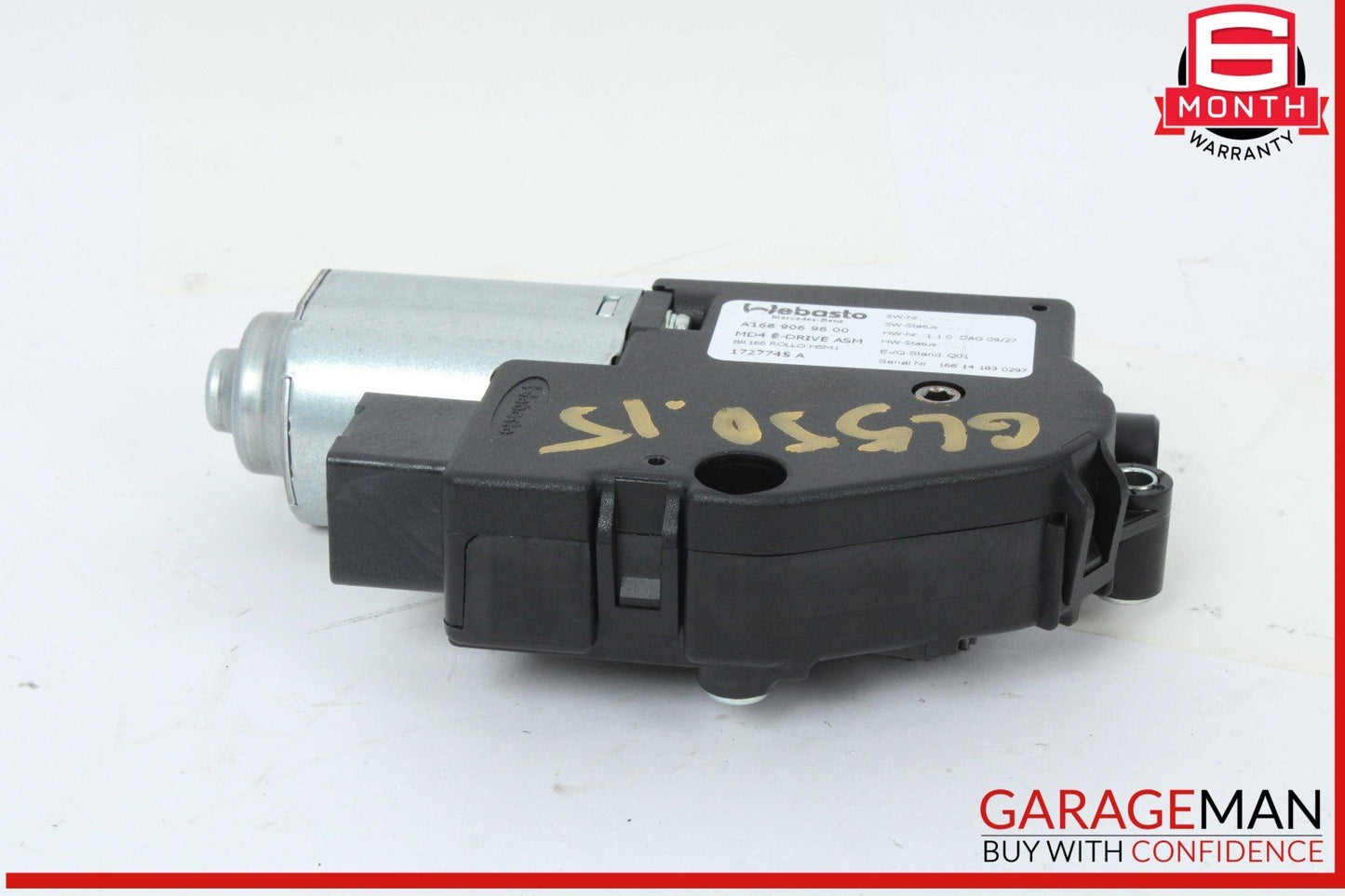 12-19 Mercedes X166 GL550 ML63 Roof Sun Shade Screen Roller Blind Motor OEM
