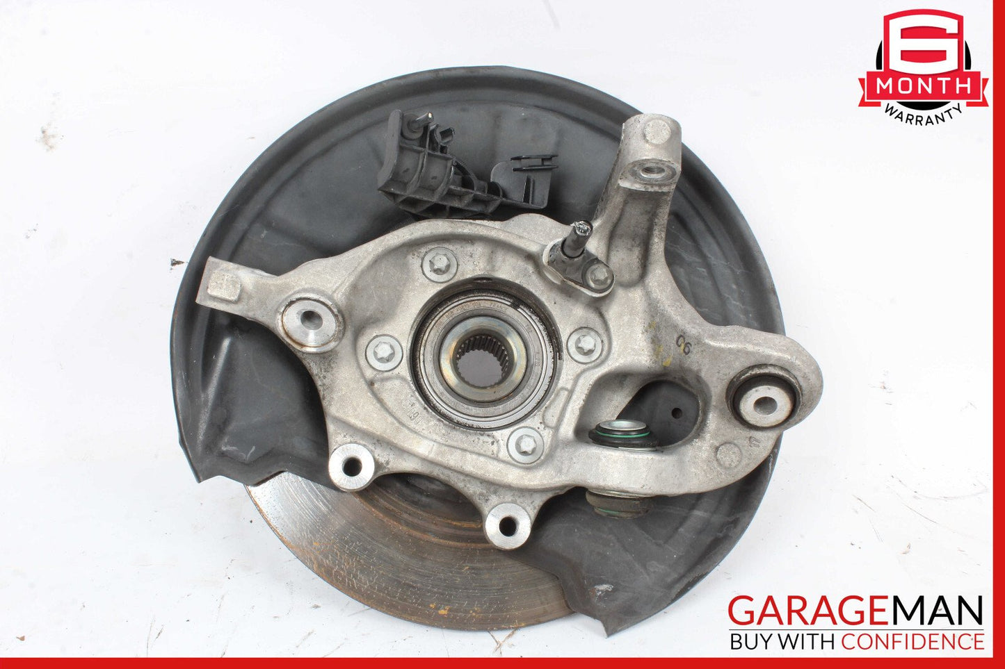 08-14 Mercedes W204 C250 Rear Left Side Spindle Knuckle Hub Bearing Brake Rotor