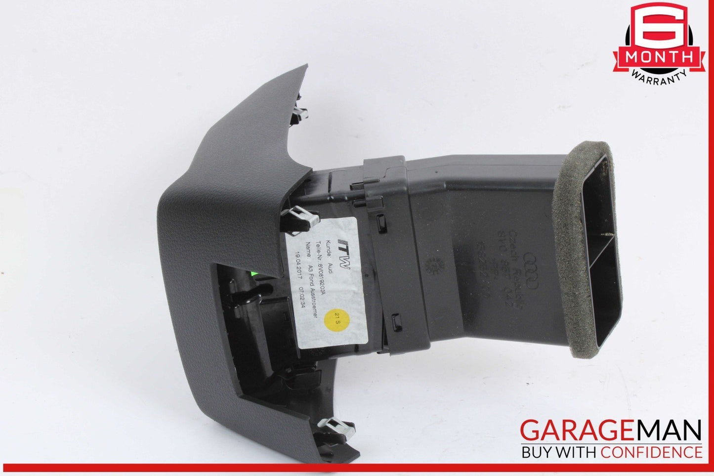 17-20 Audi A3 S3 Rear Center Console AC A/C Heater Air Vent Panel 8V0857042 OEM