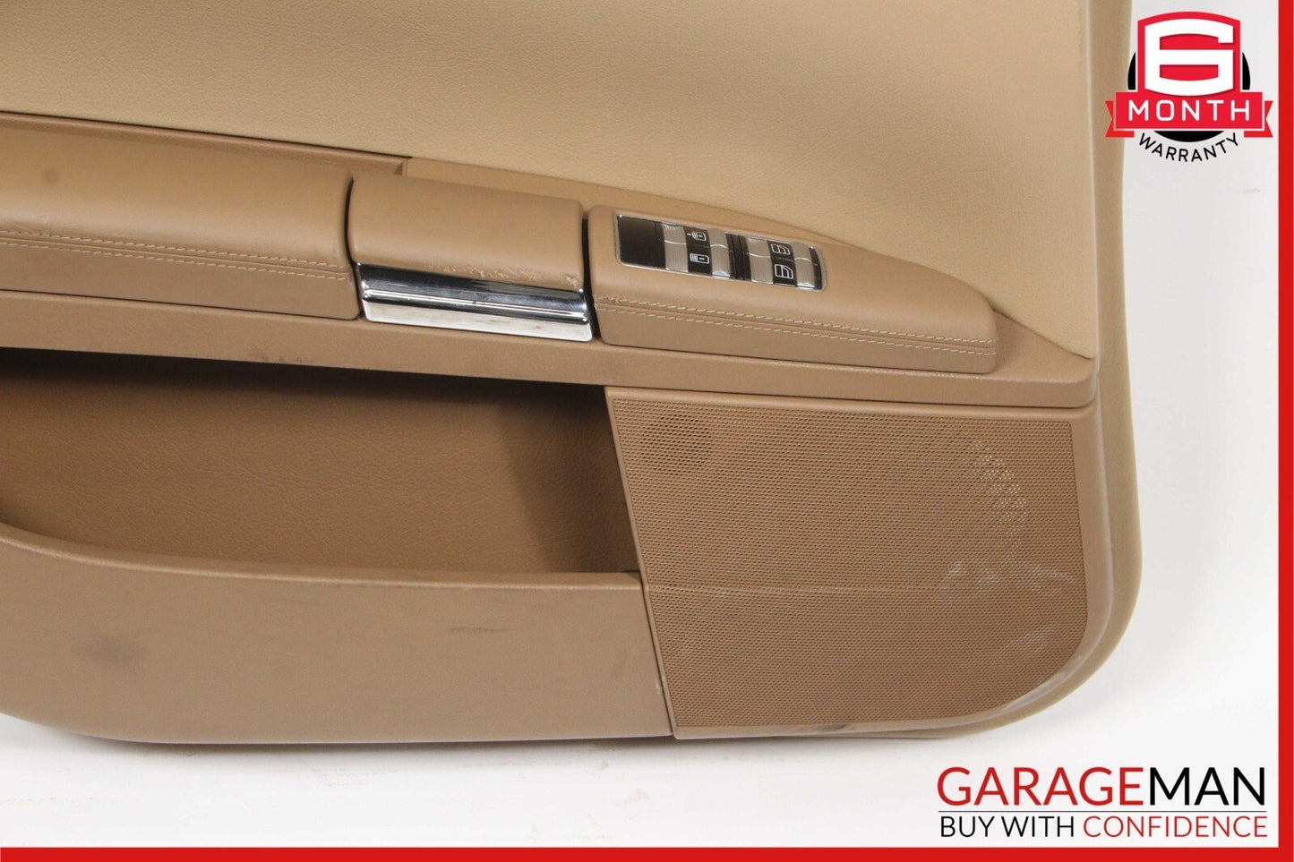 07-09 Mercedes W221 S550 Rear Left Driver Side Interior Door Panel Cover Brown