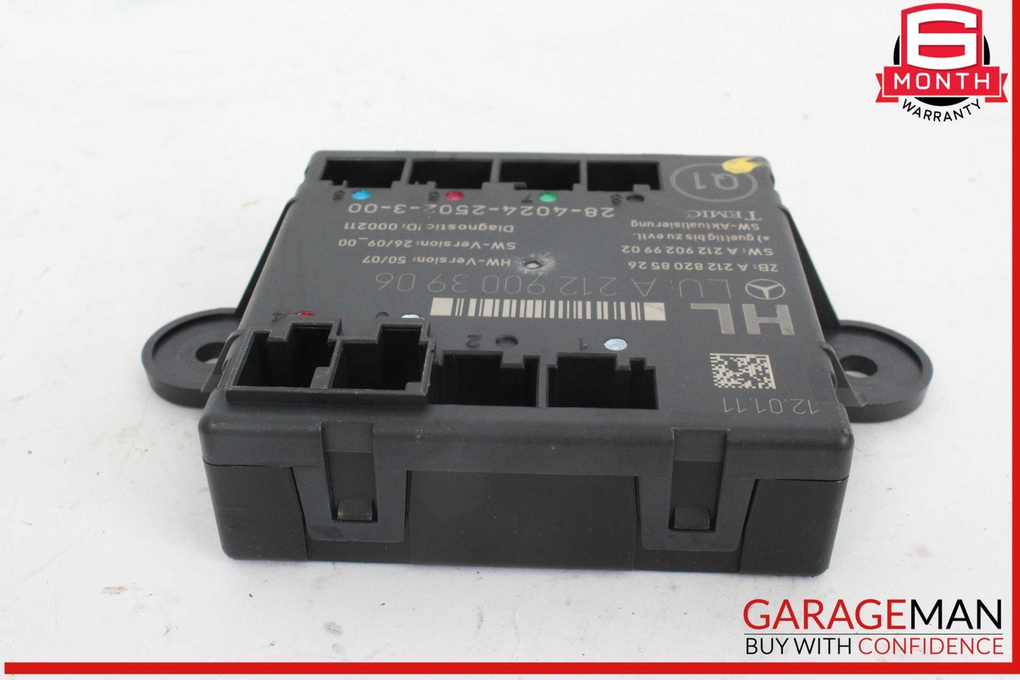 08-18 Mercedes W204 C300 Rear Left Side Door Control Module 2129003906 OEM