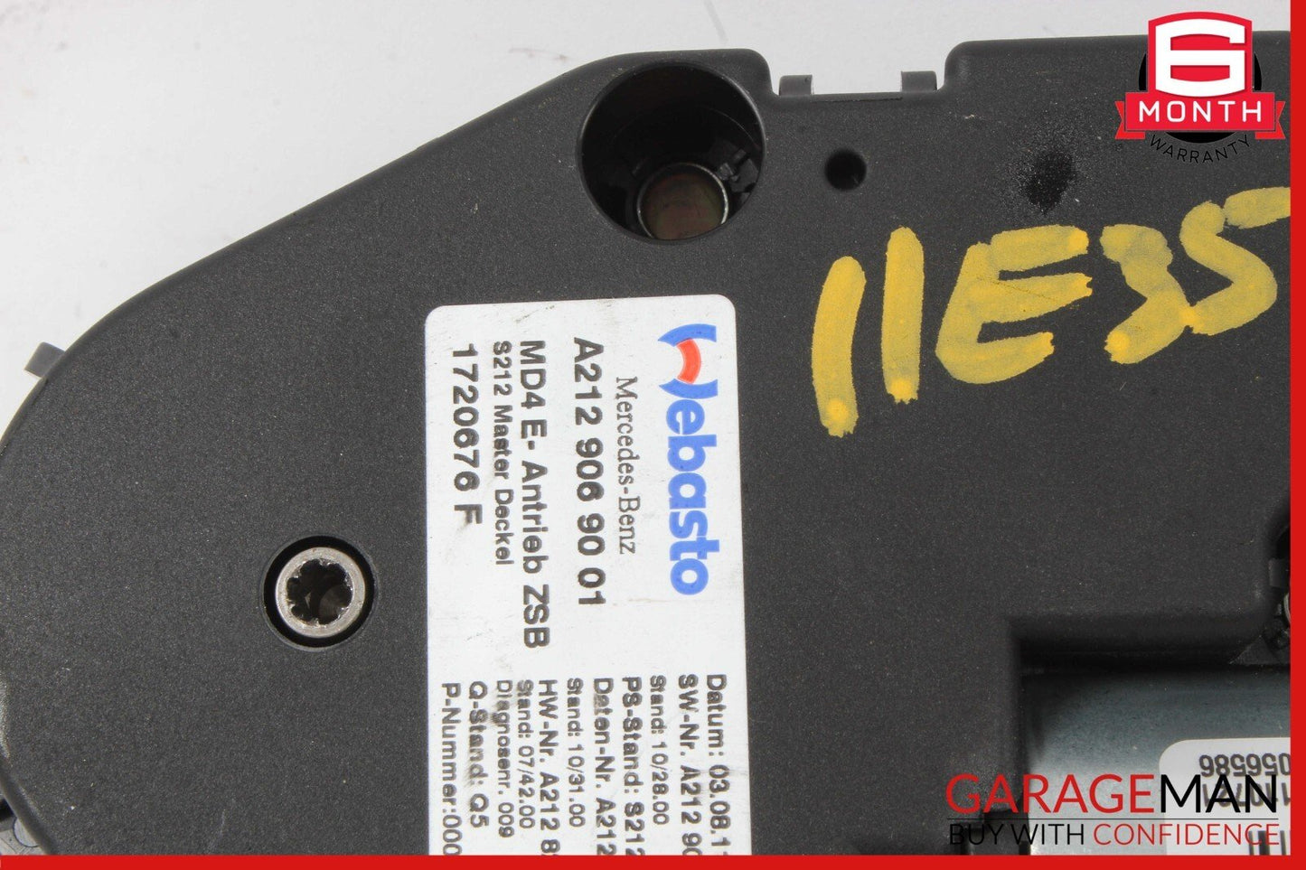 10-16 Mercedes Benz W212 E350 Sun Roof Motor A2129069001