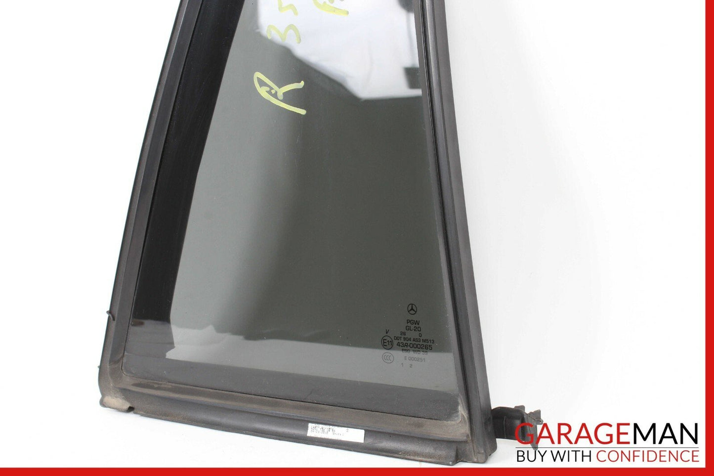06-10 Mercedes W251 R350 R500 Rear Right Passenger Side Quarter Window Glass OEM