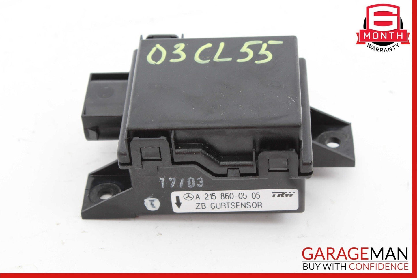 Mercedes W215 CL55 AMG SL500 Seat Belt Seatbelt Tension Sensor 2158600505 OEM