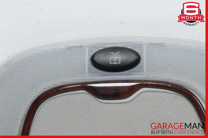 00-06 Mercedes W220 S500 S65 AMG Rear Left / Right Dome Light Mirror Assy Wood