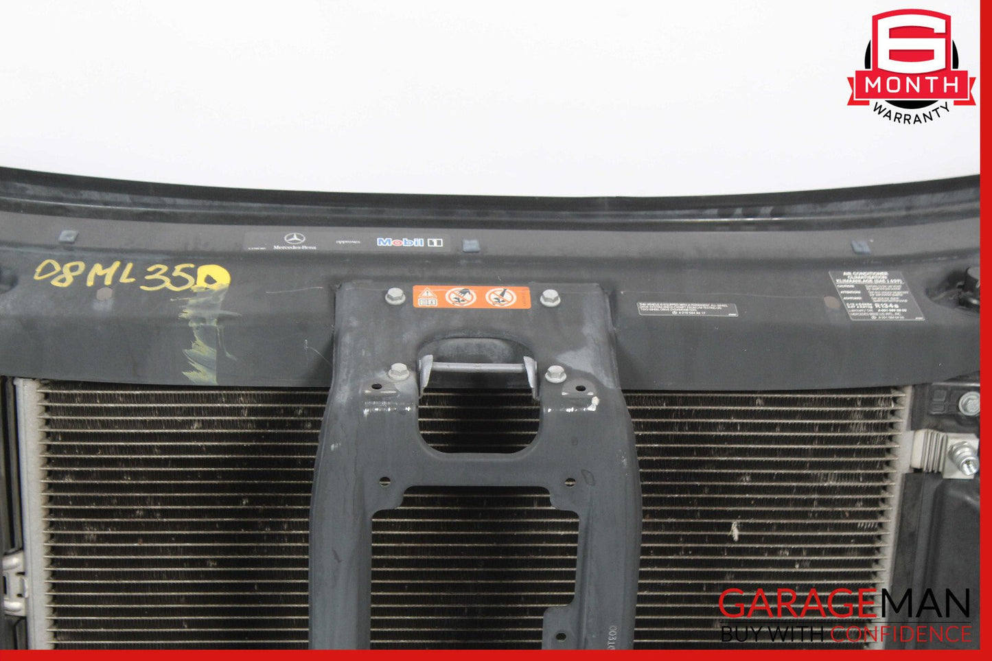 06-08 Mercedes W164 ML350 Radiator Fan Headlight Support Bracket Reinforcement