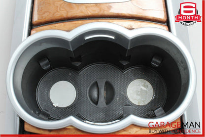 06-09 Mercedes W251 R320 Center Console Cup Holder Ashtray Cover Assembly Wood